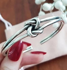 EDLES Armband 925 SILBER massiv Armkette MANSCHETTEN ARMREIF Armzange Zirkonia