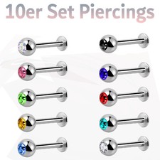 Piercings 10 Stück Set