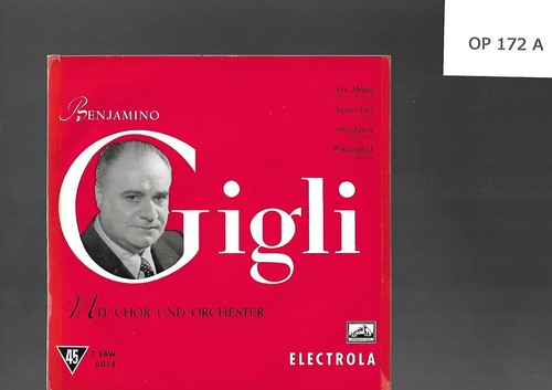 Benjamino gigli mit chor - benjamino, gigli,