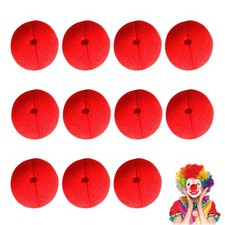 12 Stück Clownsnasen Rot Aus
