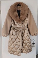 BRIAN RENNIE Damen Mantel Gr. 46 Luxus Pur! Farbe Gold/Beige UVP 399,-  Neu Edel