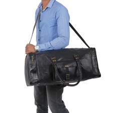 Tasche Leder Echt Herren Seesack Neu Reise Fitnessstudio Vintage Gepäck Woche...