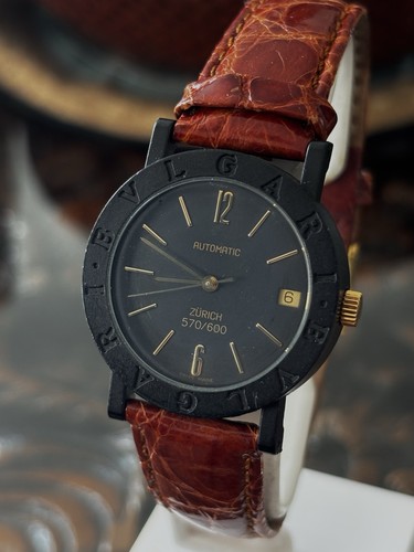 Bulgari carbon gold handaufzug - bulgari,