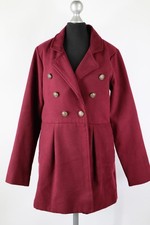 Piazza Italia bordeaux Kurzmantel Herbst/Winter Gr.L Polyester Viskose Elasthan