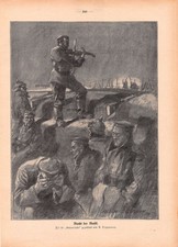 Macht der Musik - Albin Tippmann - 1917 - 1WK Militär Schützengraben ~22x30cm