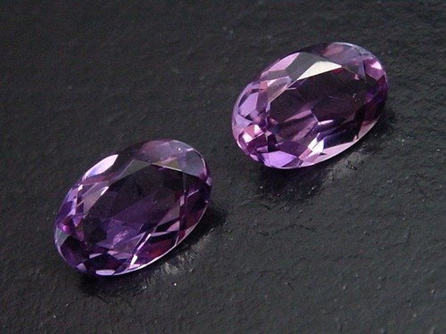 Amethyst paar oval - paar, ct.
