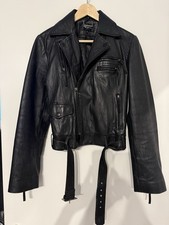 Pepe jeans lederjacke schwarz - pepe,