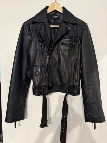 Pepe jeans lederjacke schwarz - jeans,