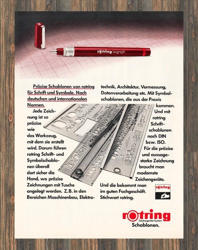 Rotring isograph reklame - isograph,
