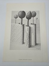 H.W. Brinkmeier Ein Baum Ist Ein Baum Lithographie Kunst Bild 1980