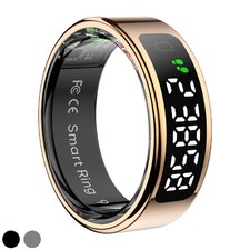 Smart Ring mit Display Android Fitness Smartringe Herzfrequenz Blutsauerstoff