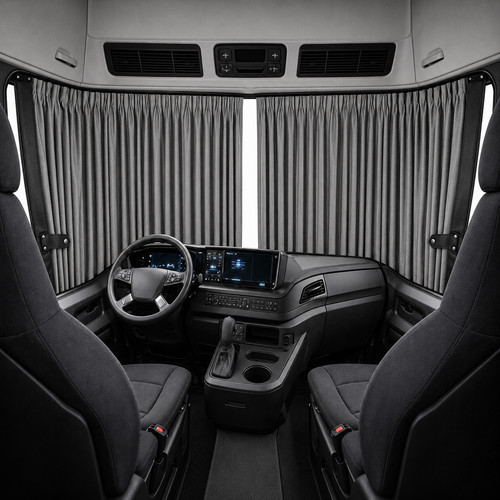 Lkw gardinen frontscheibe - lkw, 2tlg
