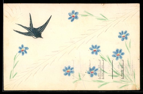 Papierkunst schwalbe mit - schwalbe,