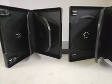 4 Disc Black DVD/CD Cases