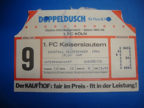Ticket köln 1 - 1.,