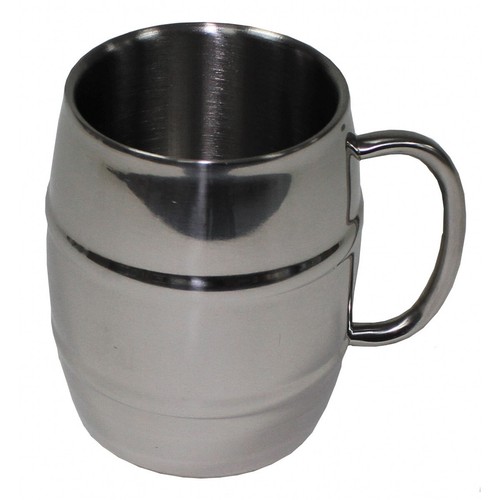 Krug fass edelstahl 450 - edelstahl, ml