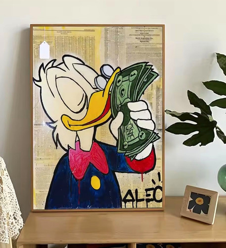 Pop art wandbild dagobert - art,