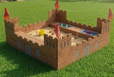 Sandkasten Ritterburg Holz