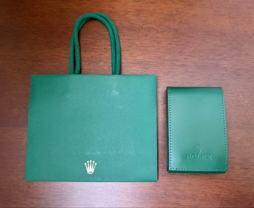 Rolex uhrenetui grün leder - rolex,
