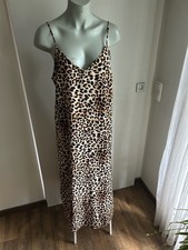 Primark Trägerkleid Leo Kleid beige schwarz Gr.40 NEU