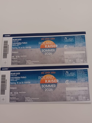 Konzertkarten roland kaiser - roland,