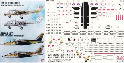 Siam scale decals ov 10c - siam, ov-10c