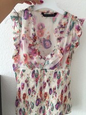 Zara seidenbluse weiss - seidenbluse, s
