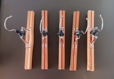 5 Klemmbügel Holz mit Filz
