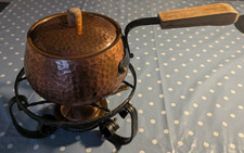 Vintage Kupfer Fondue Set -