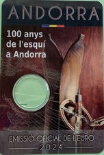 Andorra euro münzkarte 2024 - 2,