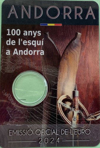 Andorra euro münzkarte 2024 - 2,
