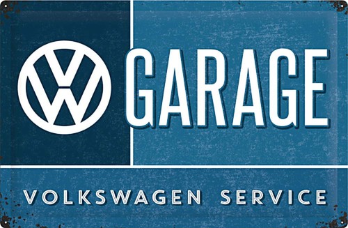 Garage blechschild 60x40cm - vw,