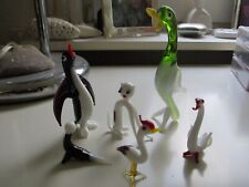 6 Glas Figuren Italien schöne Vitrinen Objekte, Murano/Lauscha?