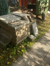 Steinplatten, Waschbetonplatten für den Garten 