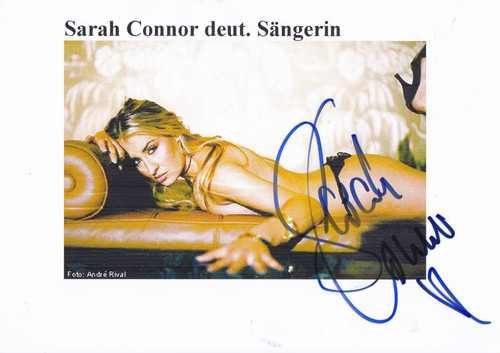 Autogramm sarah connor - sarah,