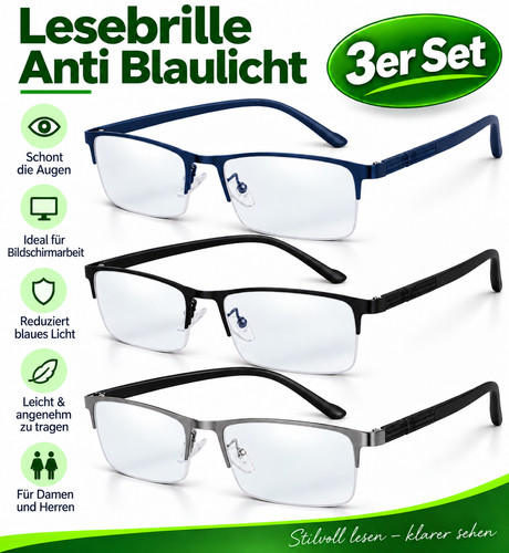 3er pack lesebrillen damen - 3er-pack,