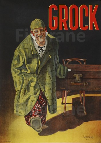 Zirkus grock clown rfup poster - zirkus, rfup-poster