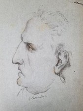 Alte Bleistiftzeichnung auf