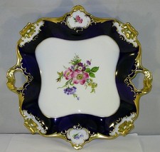 Kaiser Porzellan Prunkschale - alka Kunst - Cobalt - Servierplatte - 31 x 31 cm