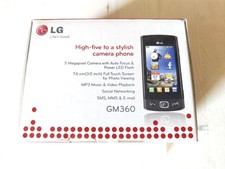 LG Viewty Snap GM360 Schwarz OVP ohne Ladekabel 