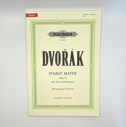 Edition peters dvořák stabat - edition,