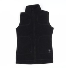 Aigle Damen schwarz Fleece Weste Größe 10