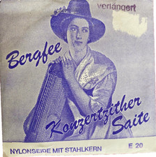 Bergfee Konzertzither-Saite Münchner Stimmung E 20 Bass Nylon/Blau 1330