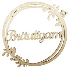 Holz Schild Bräutigam Natur