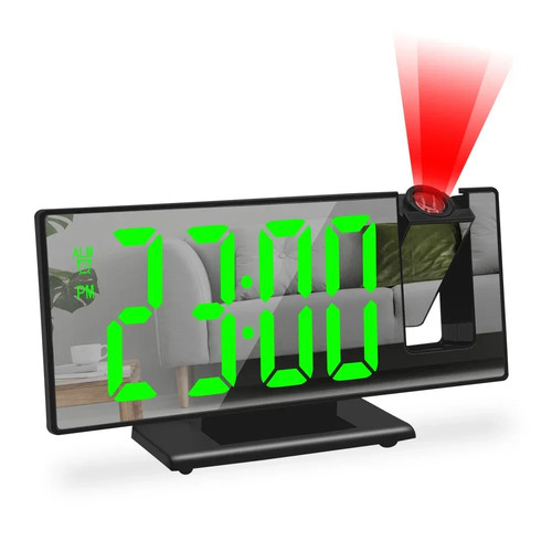 Led projektionswecker digital - led,