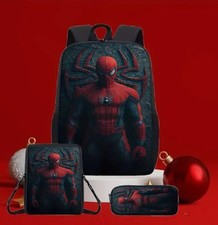 NEU, 3 teiliges Schulranzen Set, leicht, Reisetasche, MARVEL, Spider-Man-Motiv