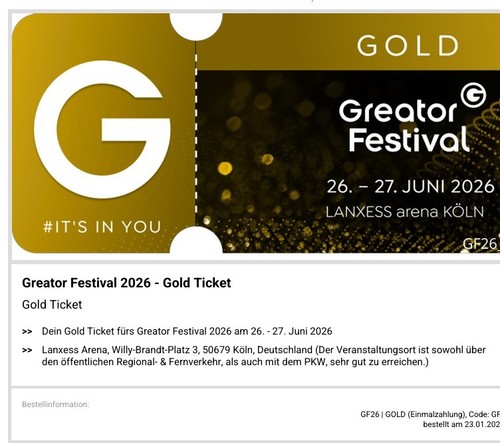 Ticket greator festival - ticket,