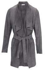 Ziegenvelour Ledermantel 42