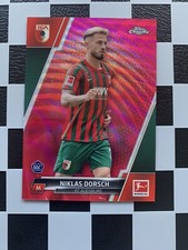 2021-22 Topps Chrome Bundesliga RC Nilas Dorsch Magenta /399 FC Augsburg c