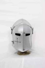 Mittelalterlicher Barbuta Helm ~ Tempelritter Kreuzritter Rüstung ~ bequem